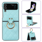Coque Protection - Samsung Galazy Z Flip - Bleu Turquoise Effet Matelassé — ECO · Smarty Paris 18e